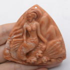 Pre-Conjure Mermaid with Red Malachite/Red Ribbon Jasper Pendant Pre-Conjure Mermaid with Red Malachite/Red Ribbon Jasper Pendant